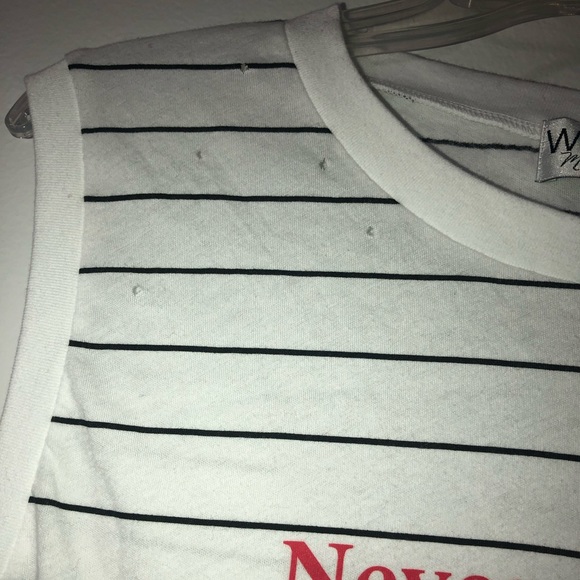 Wildfox “Never On Time” Sleeveless Muscle Tank Top - Picture 6 of 7